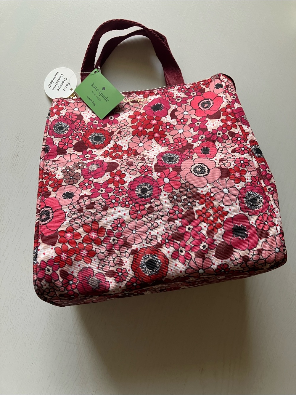 Kate Spade New York Flowers Lunch Bag With Food Container Included  (NWT)